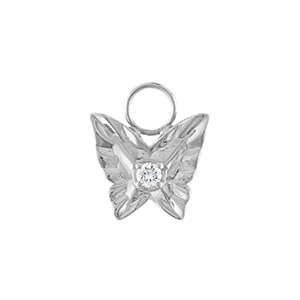Textured Butterfly Charm