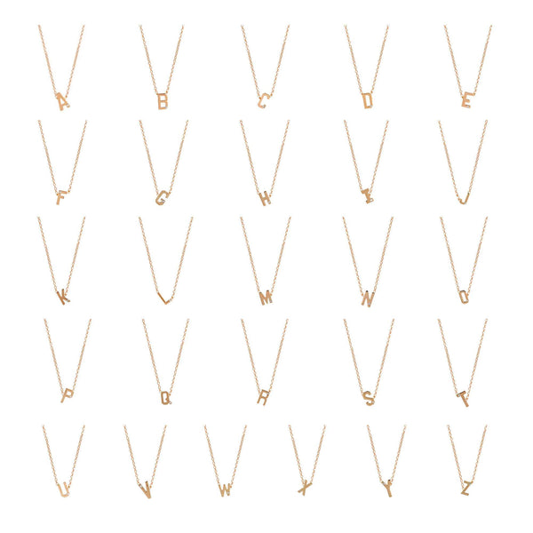 Mini Double Initial Necklace