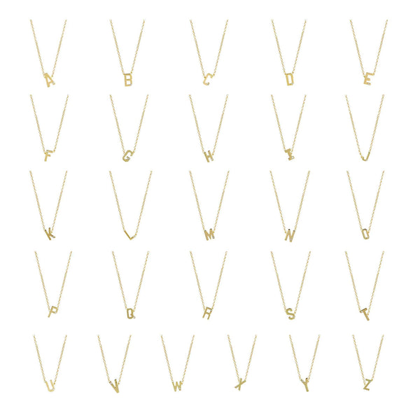 Mini Double Initial Necklace