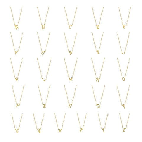 Mini Double Initial Necklace