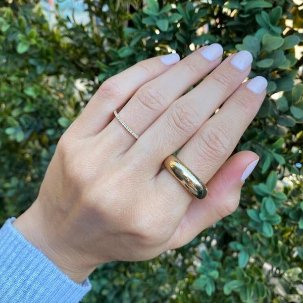 Domed Gold Ring