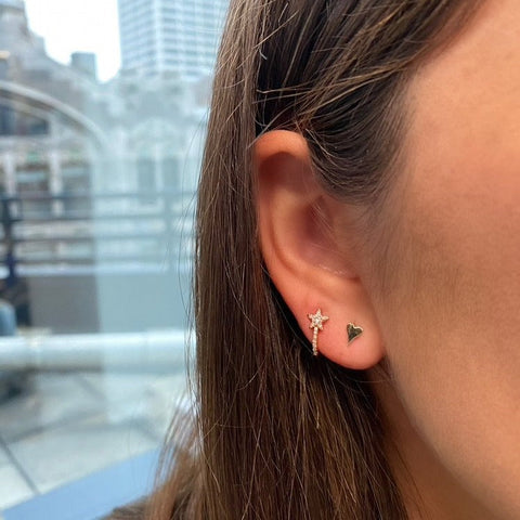 Single Gold Mini Heart Stud