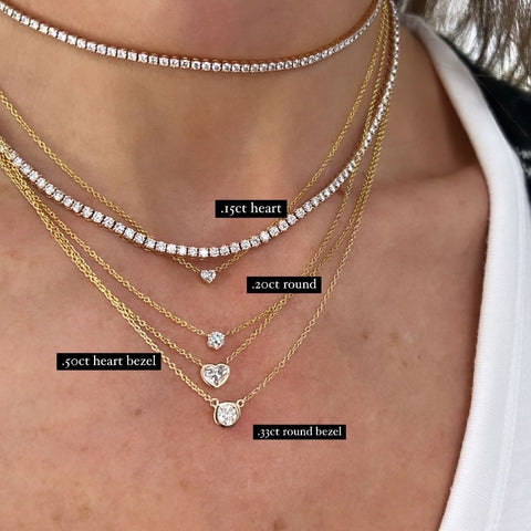 Engraved Bar with Necklace with Heart