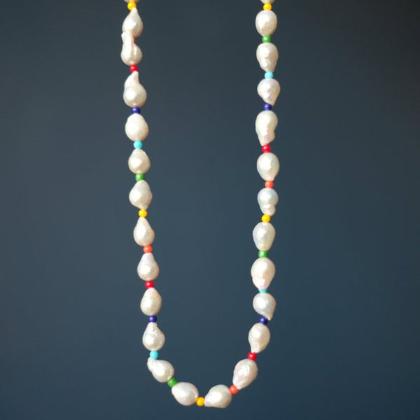 Baroque Pearl Rope Necklace