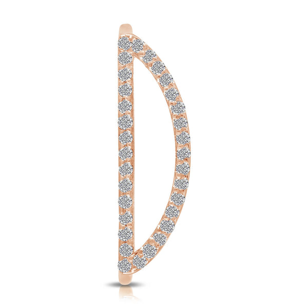 Pave Initial Statement Stack Ring