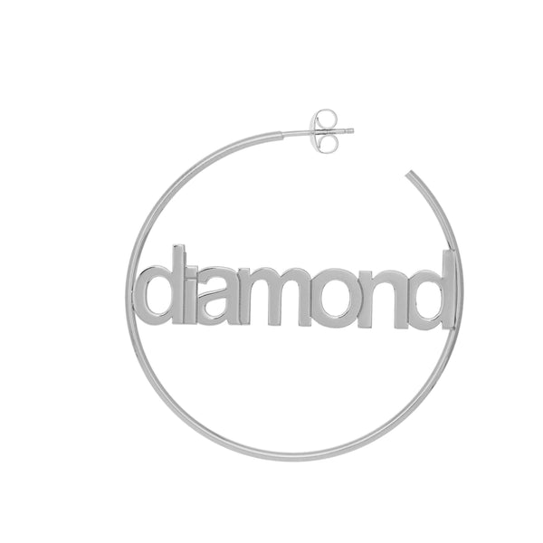 Citygirl Nameplate Hoops