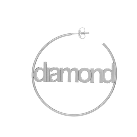 Citygirl Nameplate Hoops