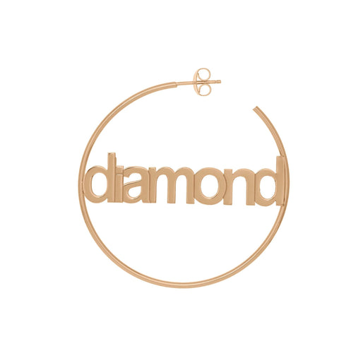 Citygirl Nameplate Hoops