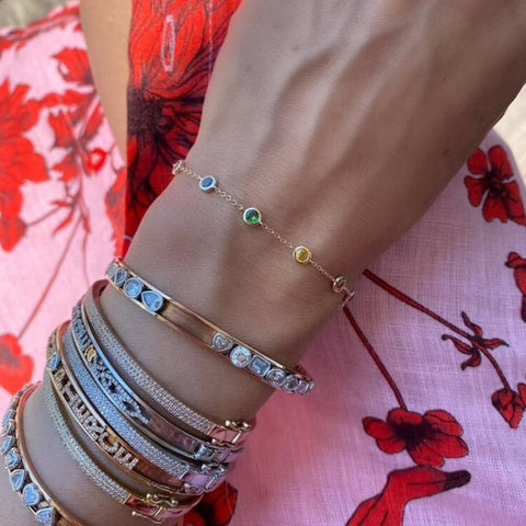 Rainbow by the Yard Bracelet