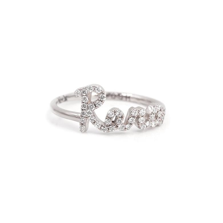 Call My Name Pave Diamond Ring