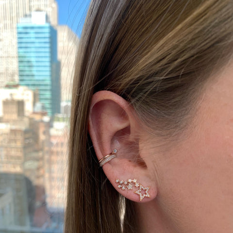 IN STOCK - Open Star Diamond Studs