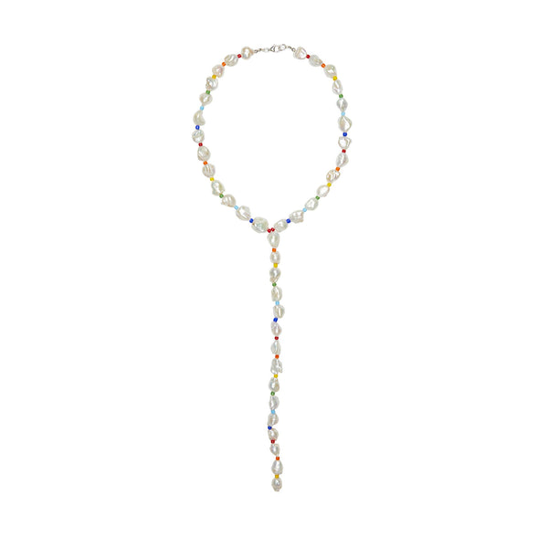 Baroque Pearl Lariat Necklace