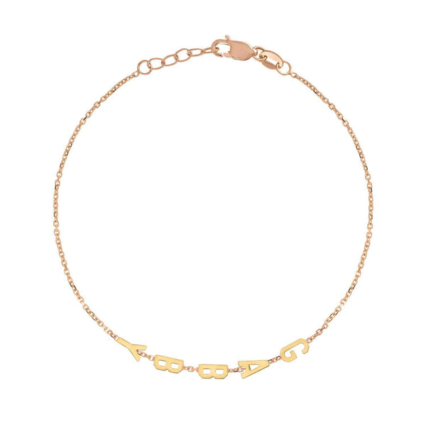 Mini Mini Initial Bracelet