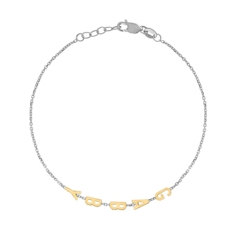 Mini Mini Initial Bracelet