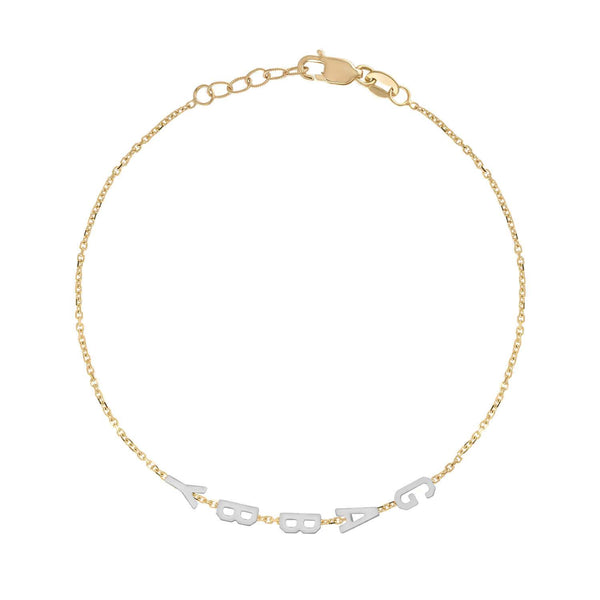 Mini Mini Initial Bracelet