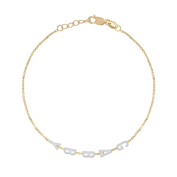Mini Mini Initial Bracelet