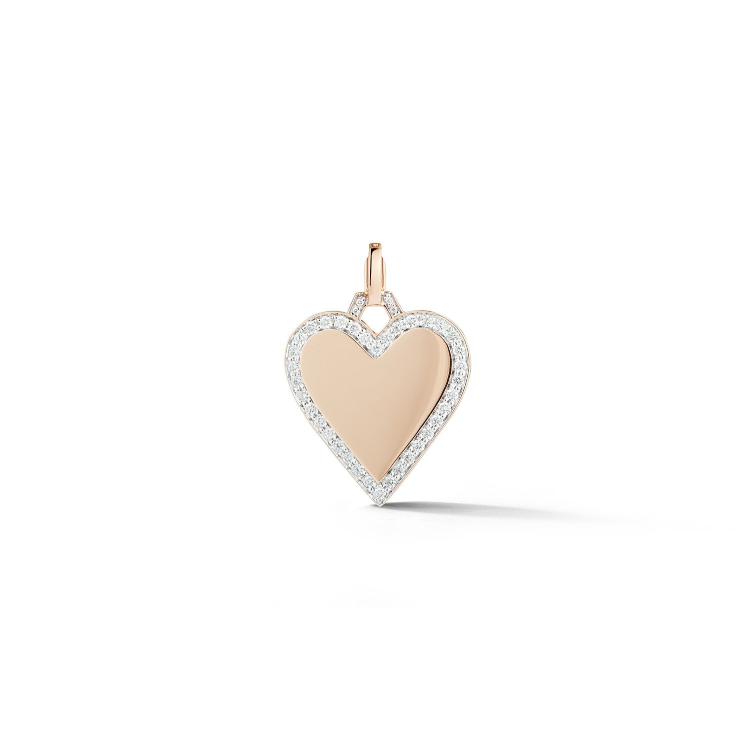 Dora Gold and Pave Edge Heart Charm