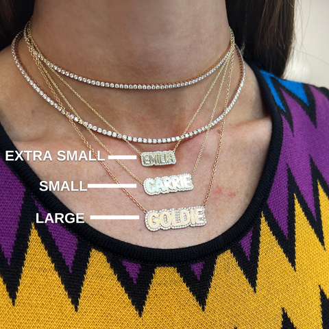 Large Bubble with Gemstone Necklace