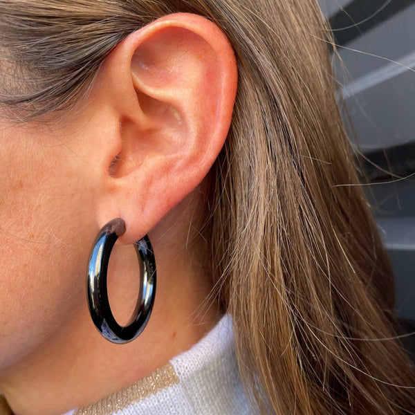 The Gunmetal Tube Electric Hoops®