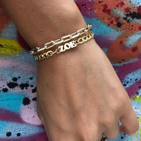 Large Box Chain Bracelet