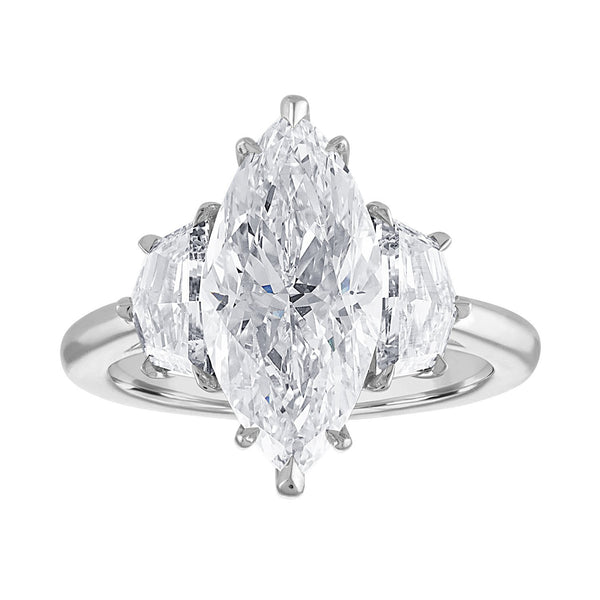 Marquise Engagement Ring with Cadillacs