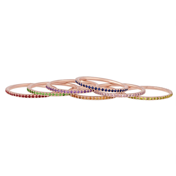 Rainbow Stack Bands - more sizes