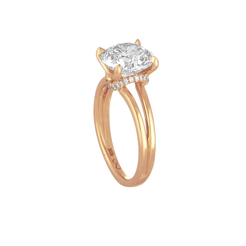 Gold Split Shank Engagement Ring