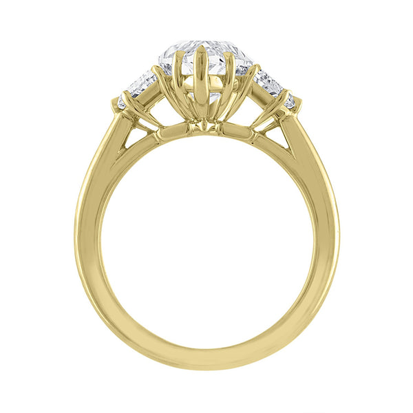 Marquise Engagement Ring with Cadillacs