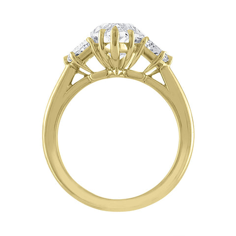 Marquise Engagement Ring with Cadillacs