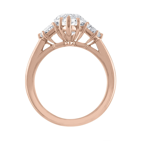 Marquise Engagement Ring with Cadillacs