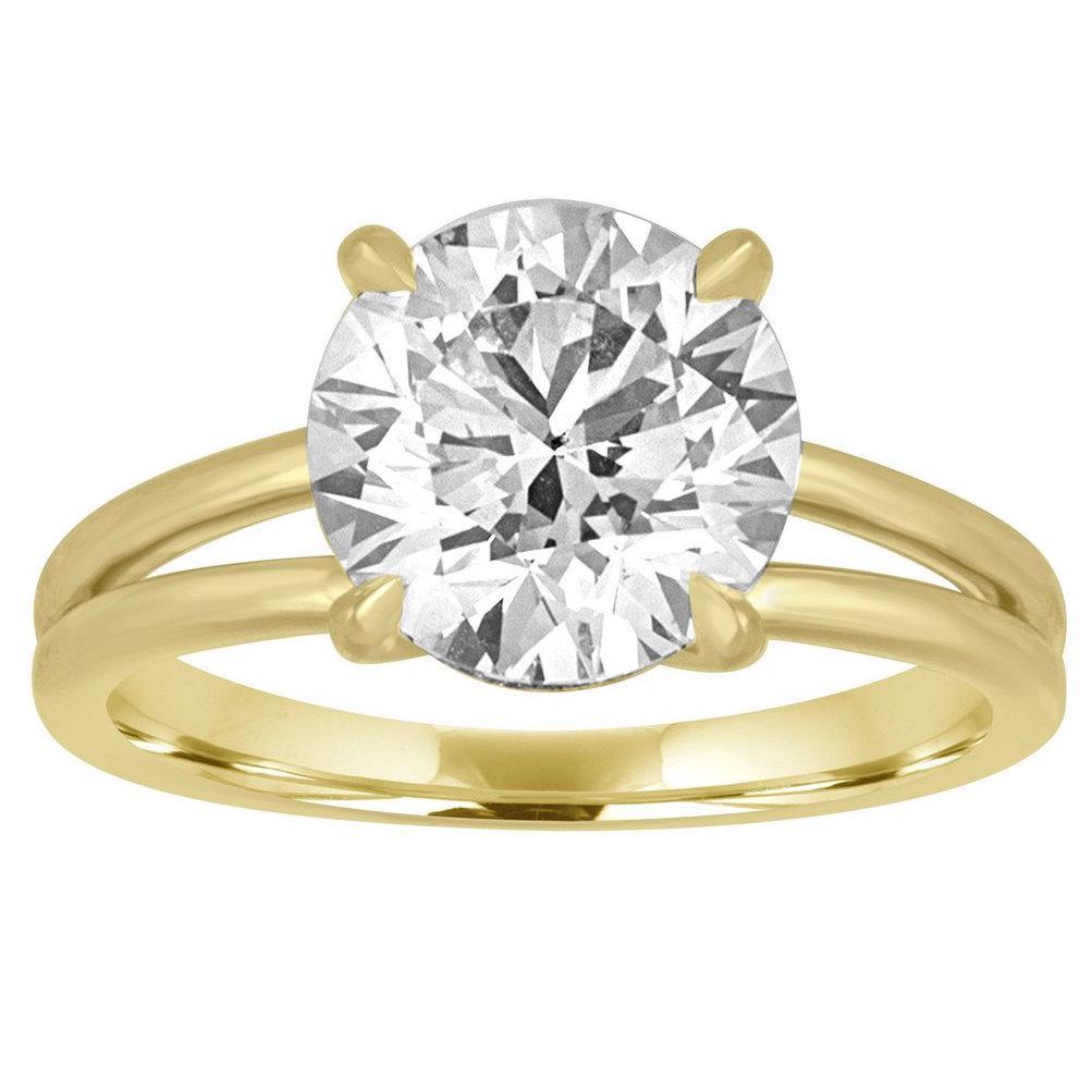 Gold Split Shank Engagement Ring