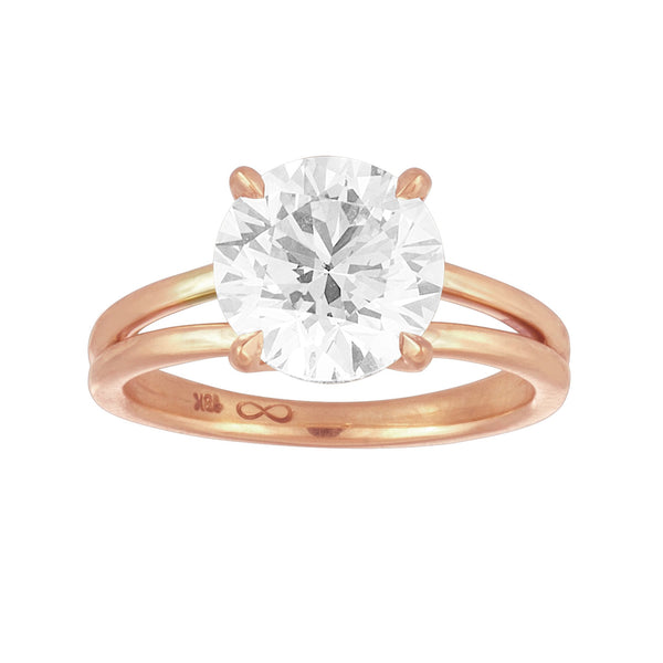 Gold Split Shank Engagement Ring