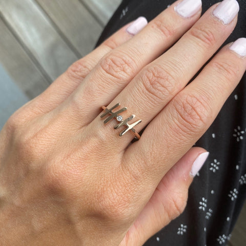 Gold Initial Ring