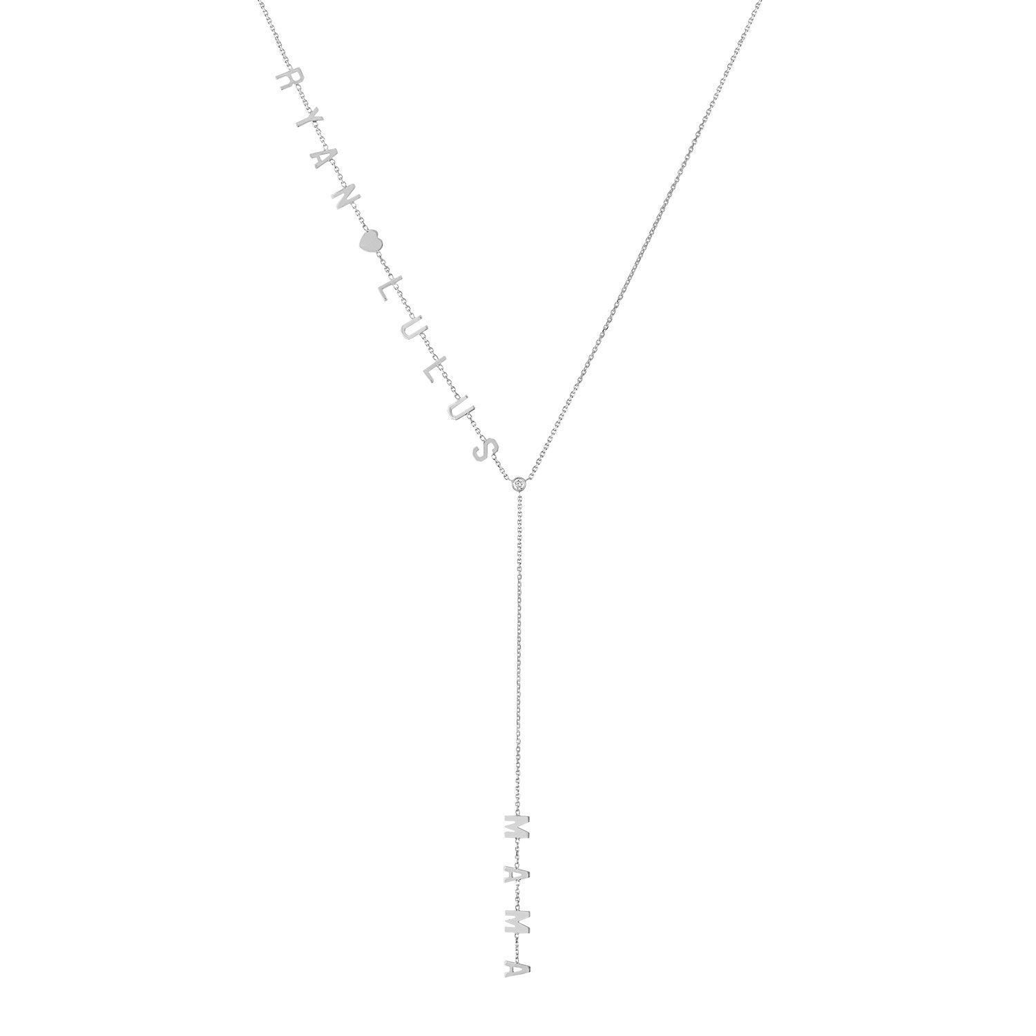 Two Name MAMA Lariat Necklace
