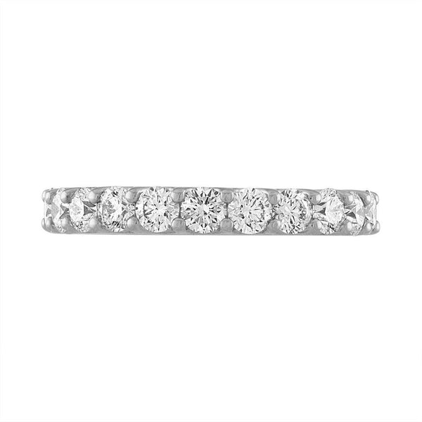 Round Diamond Scalloped Eternity Band