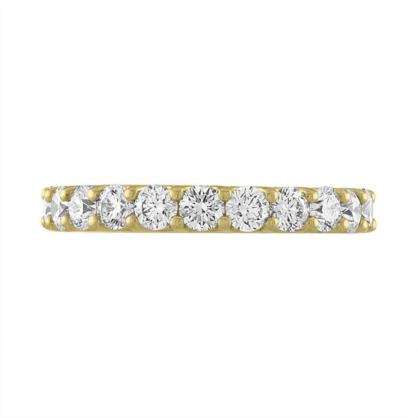 Round Diamond Scalloped Eternity Band