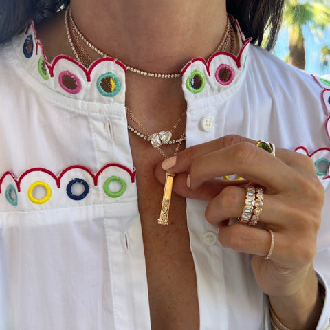 Mini Personalized Double-Sided Slider Pendant™