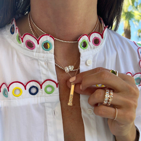 Mini Personalized Single-Sided Slider Pendant™