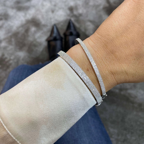 Five Row Pave Bangle
