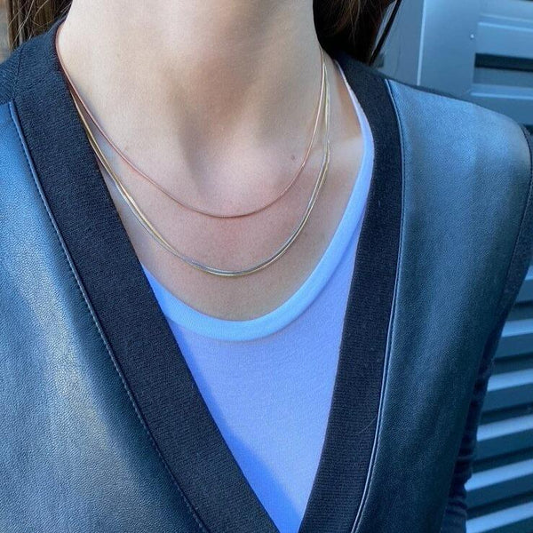 Gold Snake Chain Necklace