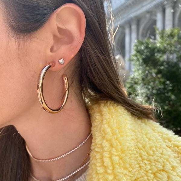 50mm Tube Hoop Earrings