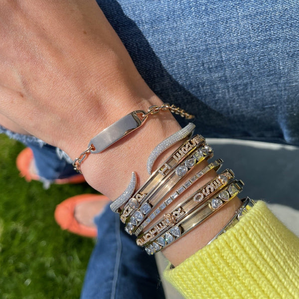 Carrington Mini Gold ID Bar Bracelet