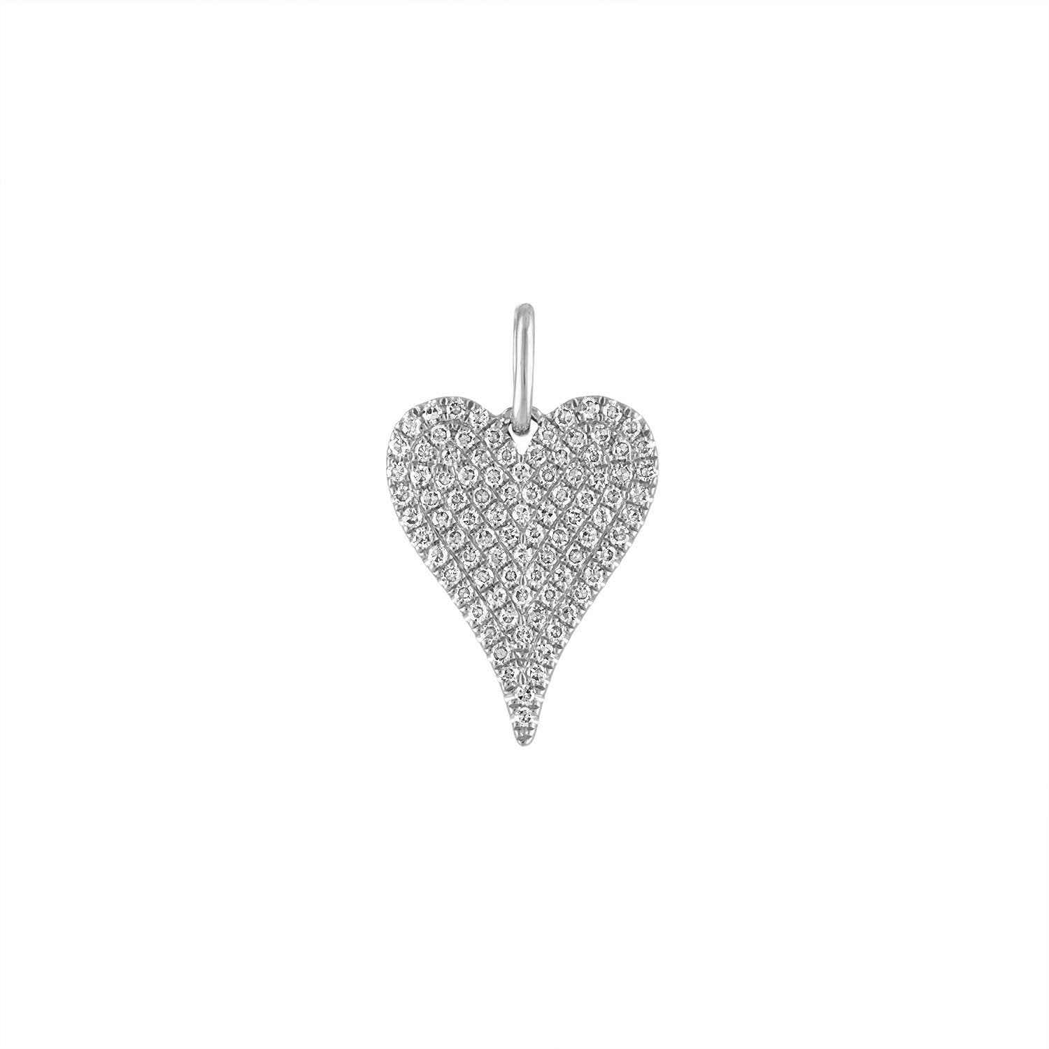 Diamond Heart Charm