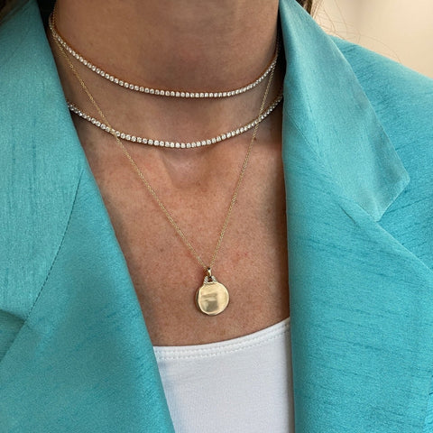 Dora Gold and Diamond Disc Charm