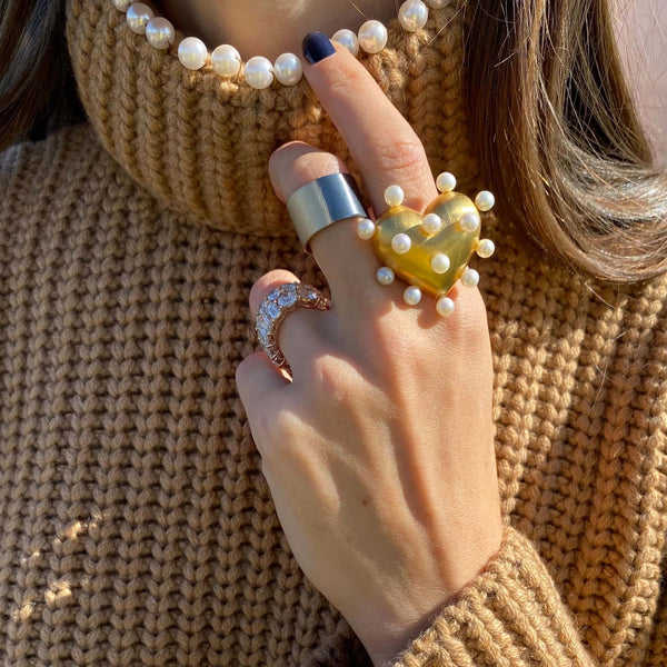 Pin Cushion Heart Ring