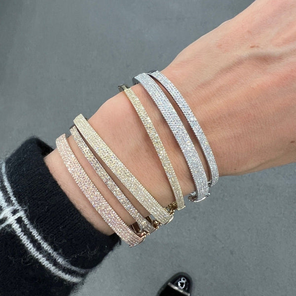 Five Row Pave Bangle