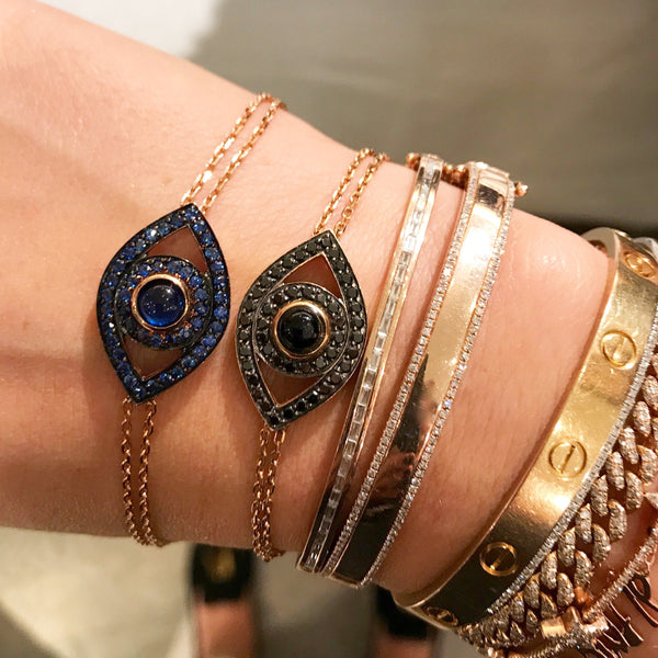 Colored Stone Eye Bracelet