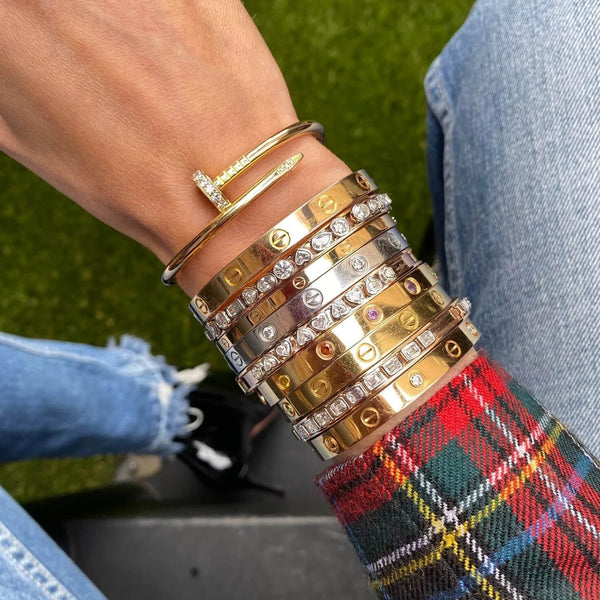 Fancy Shape Diamond Slider Bangle™