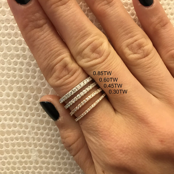 Pave Diamond Stack Band