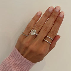 Link to the 3.71ct Oval Three-Stone with with Tapered Baguette Side Stones Engagement Ring Product